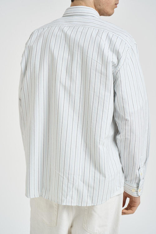 Camicia uomo a righe bianca - 2