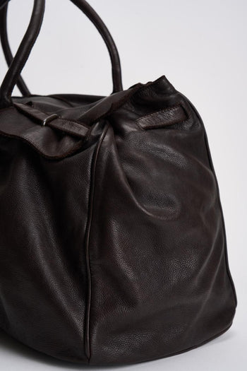 Borsa donna in pelle marrone - 5