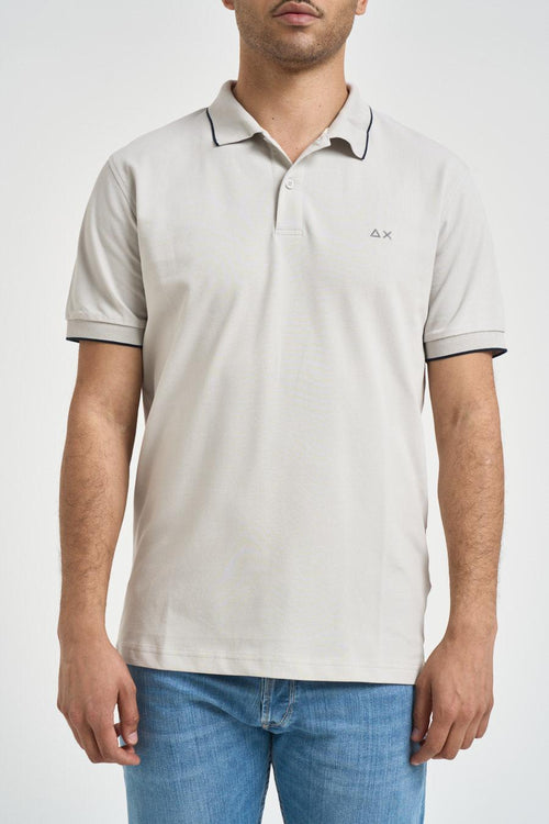 Polo uomo grigio chiaro