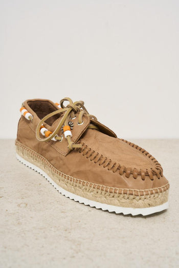 Mocassino uomo in suede marrone - 3