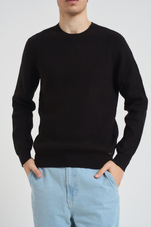 Maglia uomo girocollo nera