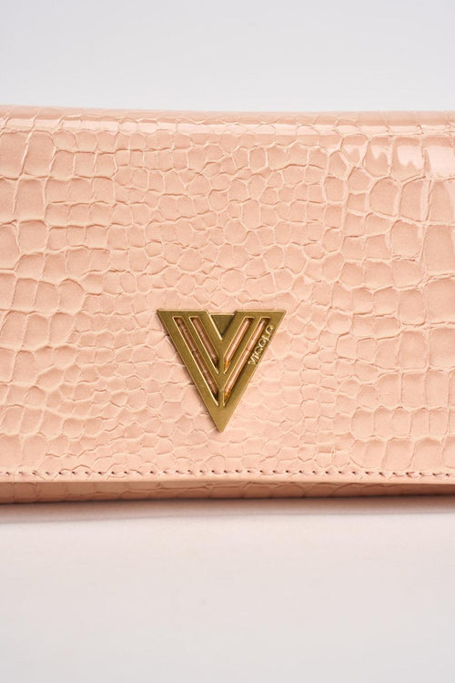 Borsa donna a tracolla in vernice rosa - 2