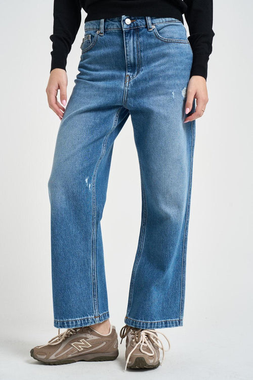 Jeans donna wide leg Kate cropped - 2
