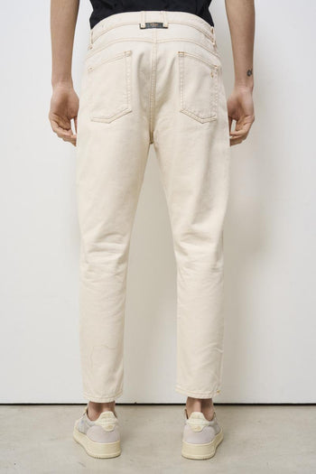 Yellowstone men's jeans in ivory denim - 4