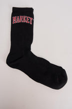Calzino uomo nero con logo rosso SO006 110 MARKET 