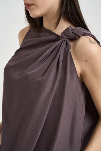 Top donna smanicato malva - 3