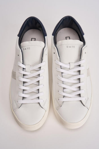 Sneakers uomo Hill low calf bianco e blu - 10