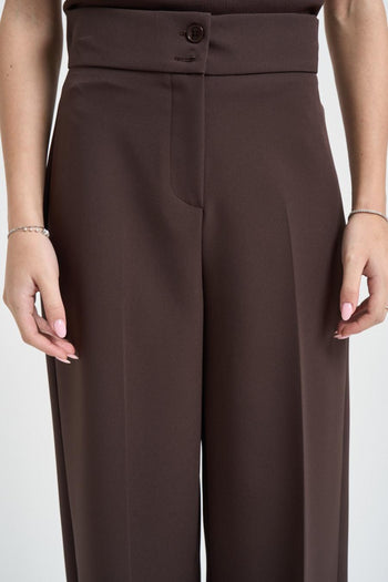 Pantalone donna gamba larga moro<BR/> - 4