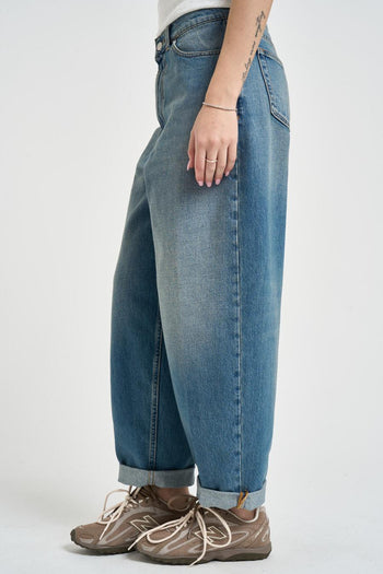 Jeans donna Laila in denim blu medio - 3