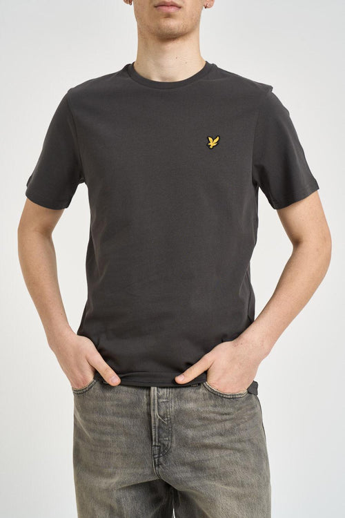 T-shirt uomo girocollo grigio antracite