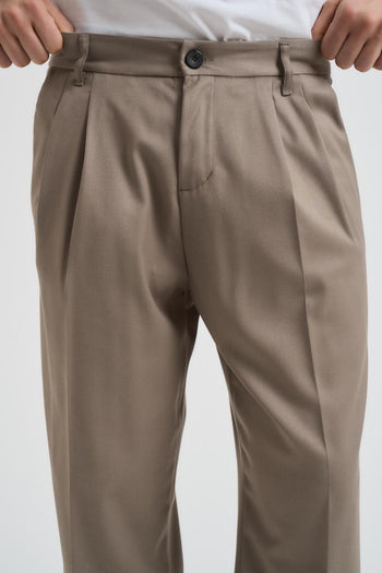 Pantalone uomo gamba dritta tortora - 5