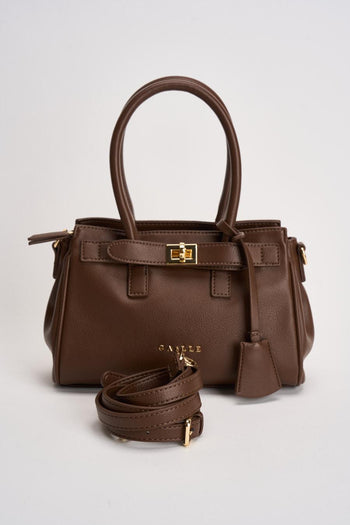 Borsa donna a mano marrone - 6