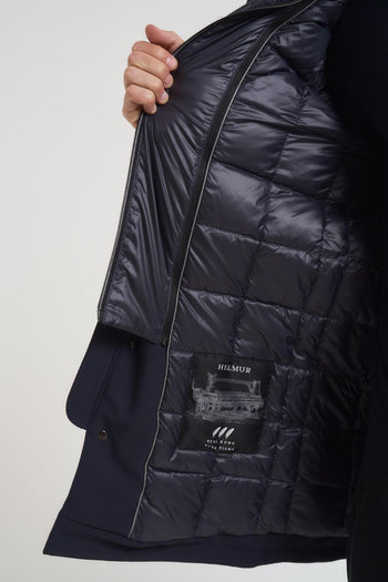 Giubbotto uomo collo alto blu notte - 9