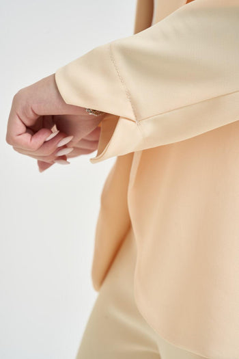 Completo donna monopetto giallo pastello - 4