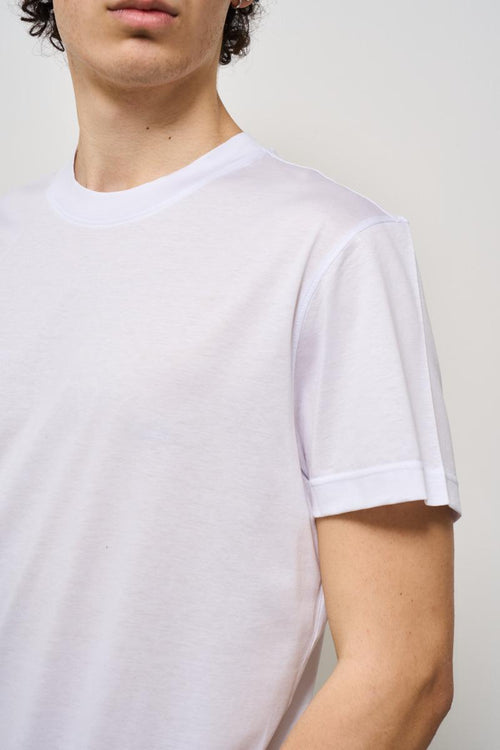 T-shirt uomo girocollo bianca - 2