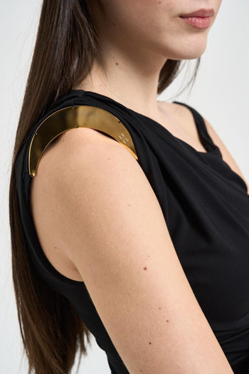 Body donna con gioiello nero - 4