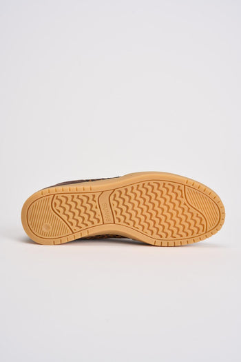 Sneakers donna animalier marroni - 9
