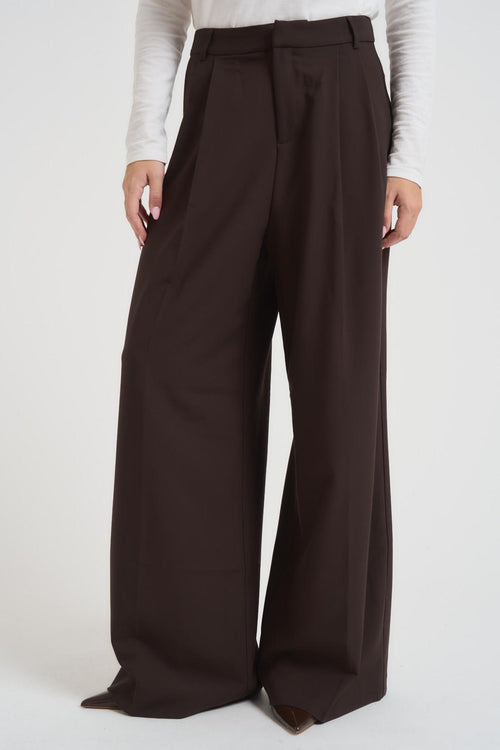 Pantalone donna over marrone - 2