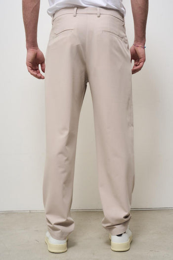 Pantalone uomo dritto panna - 3