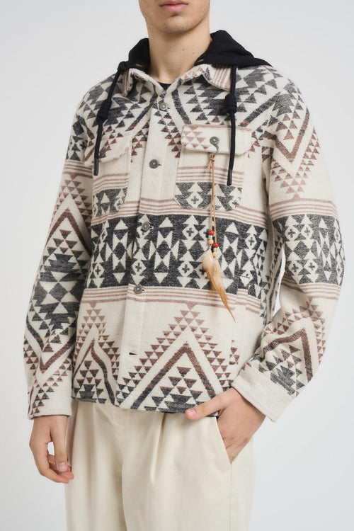 Giubbotto uomo a camicia multicolor