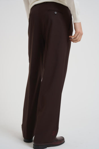 Pantalone uomo gamba dritta marrone - 5