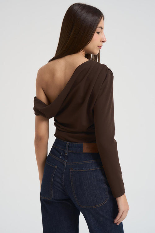 Top donna asimmetrico moro - 2