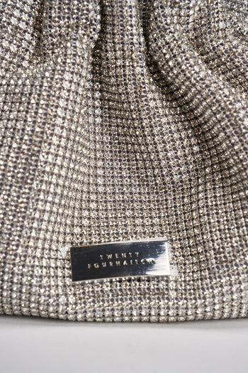 Borsa donna a mano con stass argento - 4