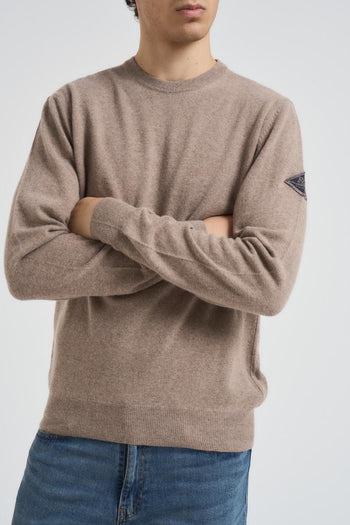 Maglia uomo girocollo tortora - 4