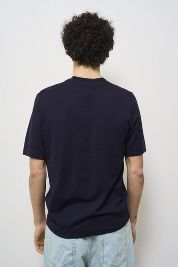 T-shirt uomo girocollo blu - 3