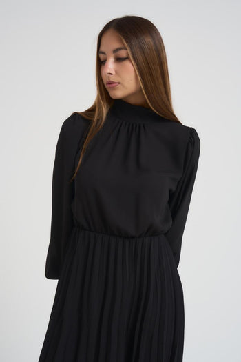 Abito donna corto nero - 4