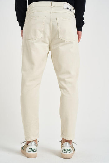 Jeans uomo regular in denim panna - 3