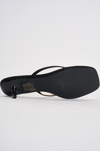 Sandali donna infradito in suede neri - 9