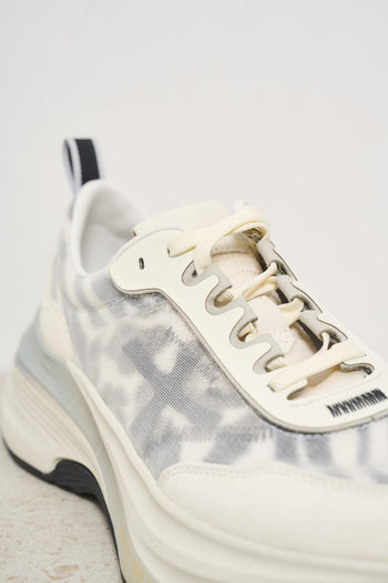 Sneakers donna bianche e grigie - 6