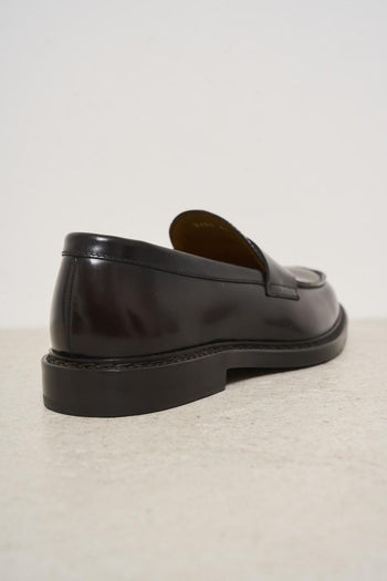 Mocassino uomo in pelle marrone - 4
