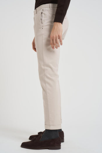 Pantalone uomo dritto panna - 3