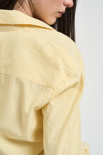 Camicia donna gessata gialla - 4