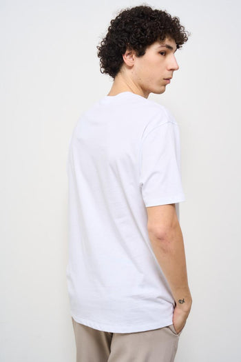 T-shirt uomo girocollo bianca - 4