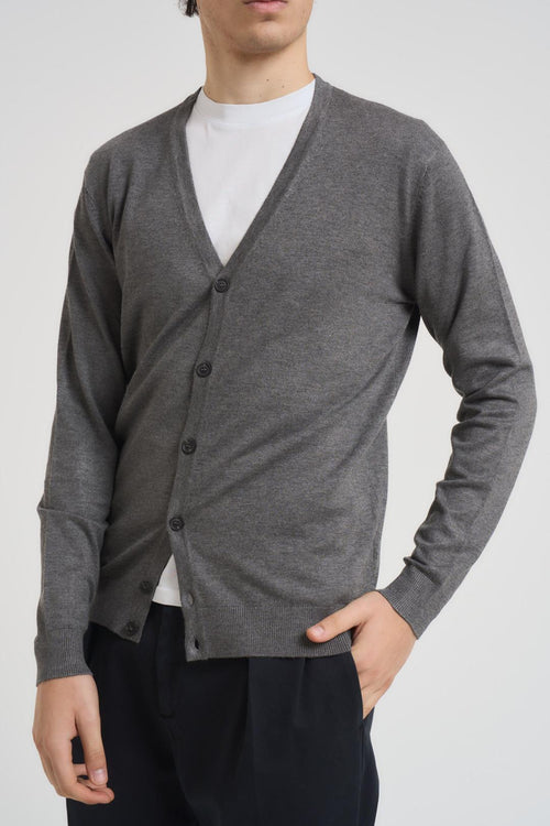 Cardigan uomo grigio