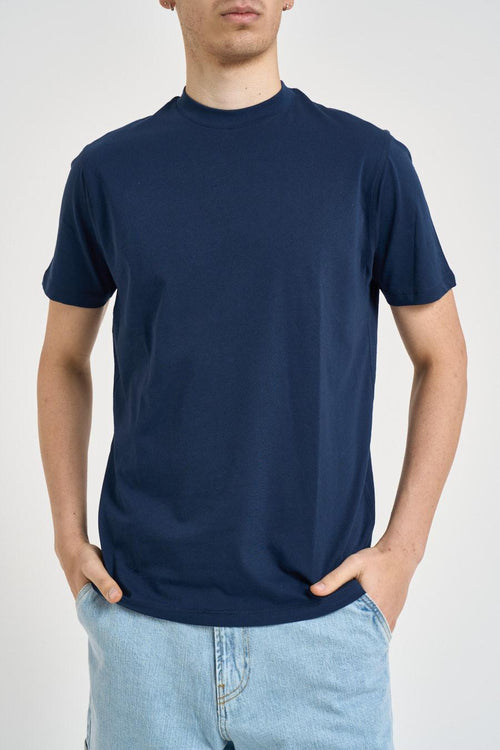 T-shirt uomo girocollo blu