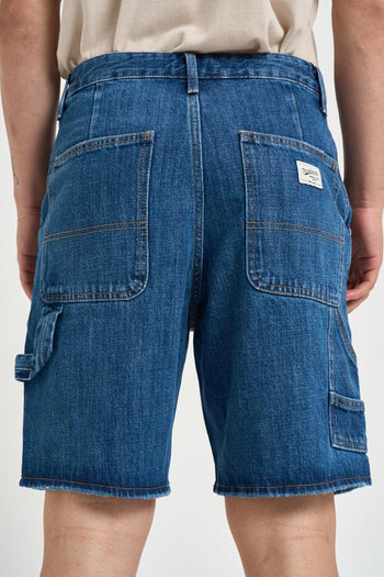 Bermuda uomo in denim blu - 3