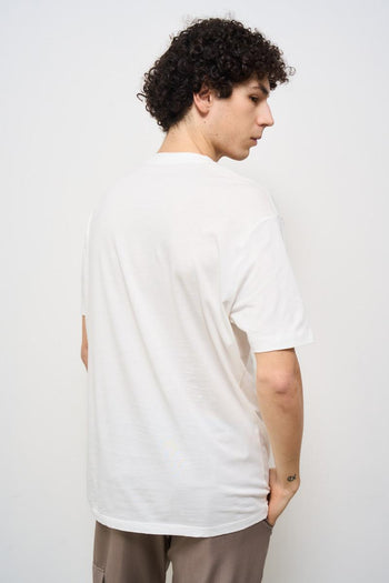 T-shirt uomo girocollo bianca - 4