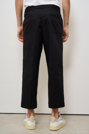 Pantalone uomo nero con cintura - 4