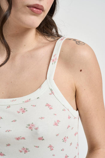 Top donna stampa floreale rosa - 3