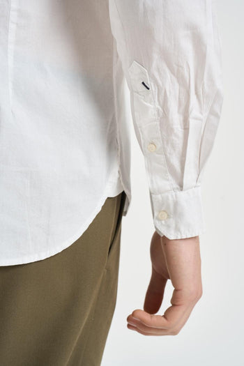 Camicia uomo in popeline bianca - 5