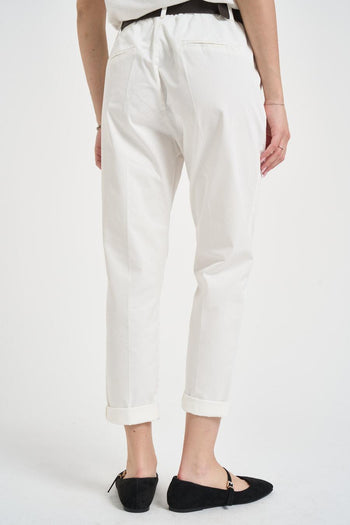 Pantalone donna regular bianco - 3