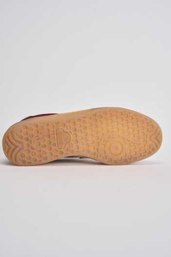 Sneakers donna in suede bordeaux - 7
