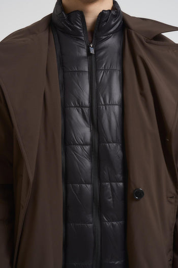 Giubbotto uomo doppiopetto marrone - 7