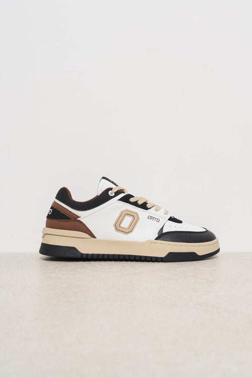 Sneakers uomo Eclipse bianca, marrone e nera