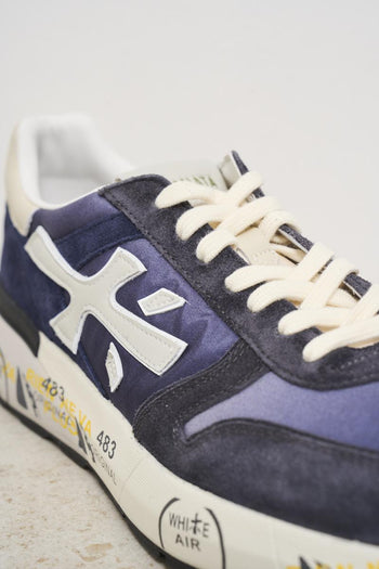 Mick blue vintage men's sneakers. - 5