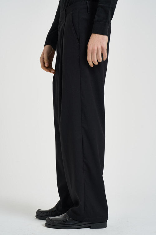 Pantalone uomo gamba ampia nero - 2